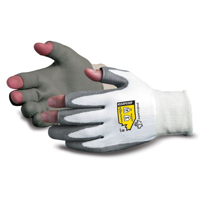 Superior Touch® SSXPU3OF PU Coated OpenFinger Dyneema® Work Safety